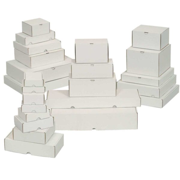 קופסאות קרטון ממבלט E-FLUT לבן
