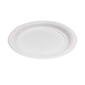 צלחות נייר קוטר 18 ס”מ לבן חלק - 500 צלחות