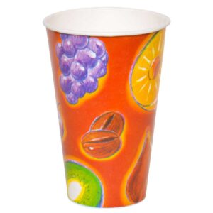 כוסות לשתיה קרה 370 מ״ל סדרת פירות - 1000 כוסות