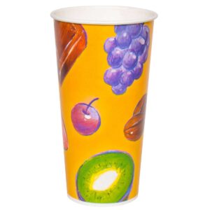 כוסות לשתיה קרה 630 מ״ל סדרת פירות - 1000 כוסות