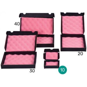 קרטון שחור מוליך ממבלט עם ספוג אנטי סטטי 120X70X30 מ״מ