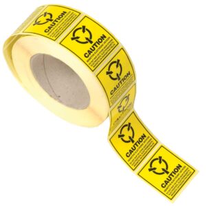 מדבקות אזהרה - אנטי סטטי - 51X51 ס״מ - גליל 1000 מדבקות