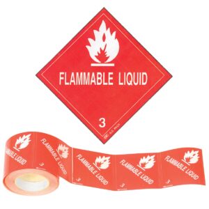 מדבקות אזהרה FLAMMABLE LIQUID
