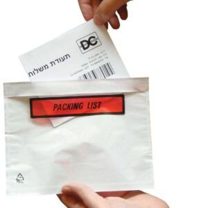מעטפות Packing List חלק 25X18 ס״מ - 1000 מעטפות