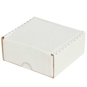 קופסאות קרטון E-FLUT לבן ממבלט 90X90X40 מ״מ