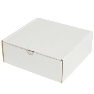 קופסאות קרטון E-FLUT לבן ממבלט 165X160X65 מ״מ