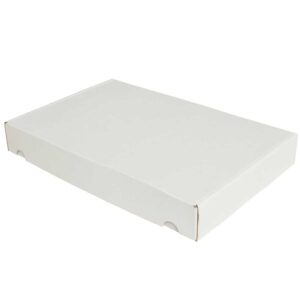 קופסאות קרטון E-FLUT לבן ממבלט 372X252X50 מ״מ