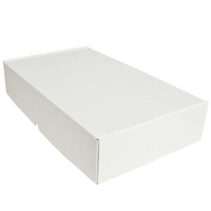 קופסאות קרטון E-FLUT לבן ממבלט 520X310X105 מ״מ